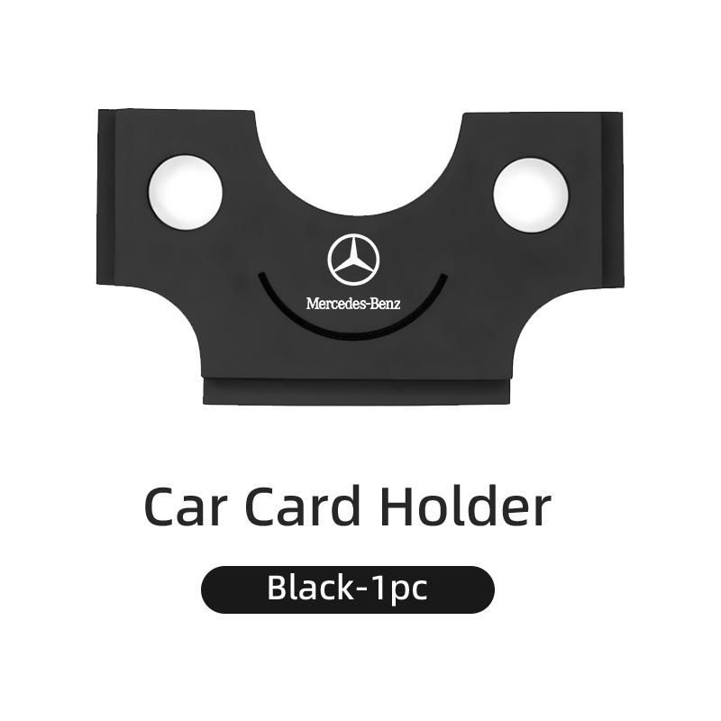 GLC GLB Держатель для карт в автомобиль на клейкой основе Держатель для визиток в автомобиль Держатель для билетов Органайзер для хранения ID-карт и бумаг Для Mercedes Benz AMG A C E