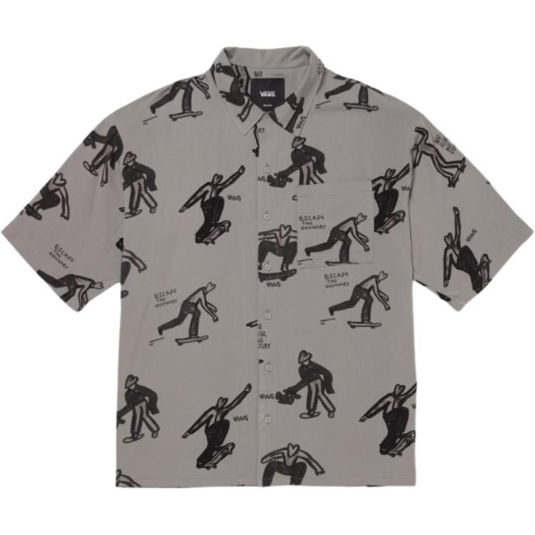 Vans Asia Artist Collection SS24 Short-sleeved Shirt Dark Grey Men s VN000J2XDGC1 L