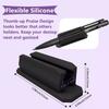 Self-Adhesive Silicone Pen Clip Wall Mounted Pencil Clip Desktop Marker Pen Ballpoint Pen Storage Holder Home Office Organizer