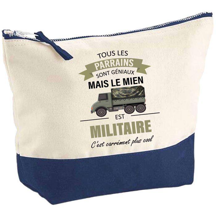 Trousse de maquillage - PLANETEE - Parrain Militaire - Grand format - Coton - Impression HD France