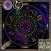 1 stuk Tarotkaart tafelkleed, mystiek runen astrologie altaarkleed, heksenhut decoratie tafelkleed, kaartspel tafelkleed