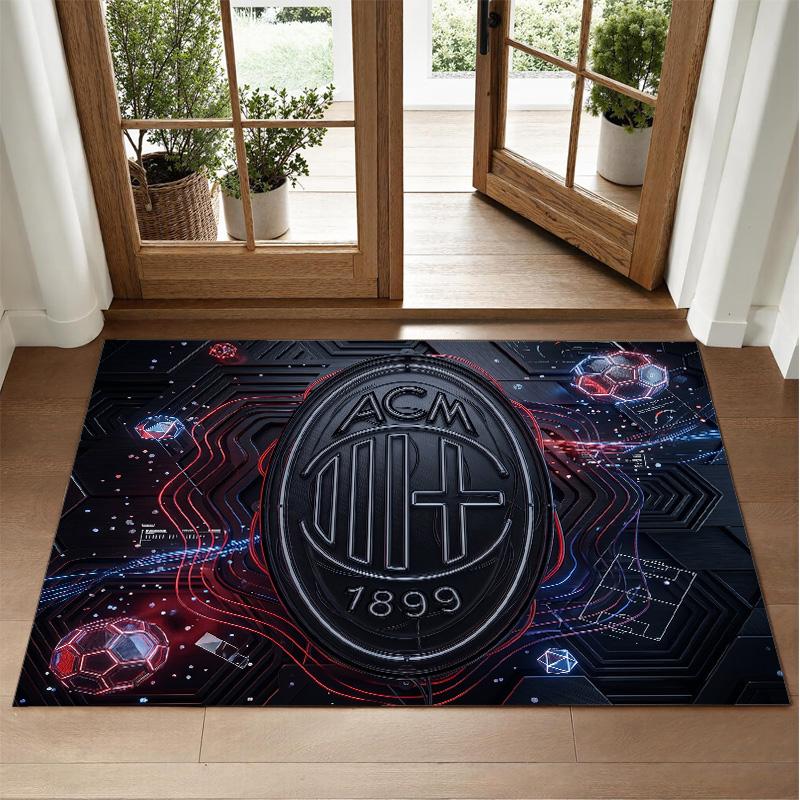 AC Milan Design Crystal Velvet Rug Soft Decorative Mat for Bedroom Entrance