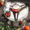 AT19-Triple-Layer Stainless Steel Pressure Cooker 5 L, Canner With Body Rotating Lock/Unlocking Lid System
