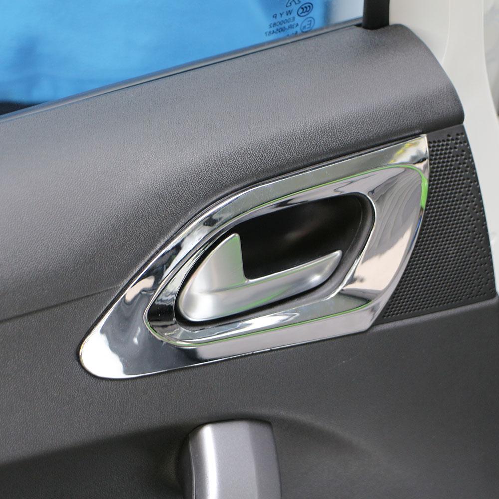 ABS Chrome Silver Inner Door Handle Cover Protection Trim Sticker for Peugeot 2008 2014 2015 2016 2017 2018 Accessories