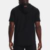 Under Armour Project Rock Contrast Hooded Training Short Sleeve T-Shirt Men Tops Black 1370465-001