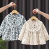 Waterproof Baby Smock: Stain-Resistant, Back-Wearing Princess Dress for Autumn/Winter - Ideal as Eating Clothes or Outerwear.