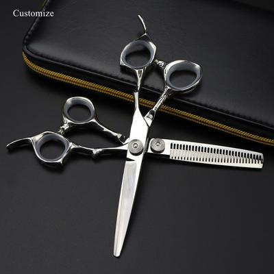 440C Stahl 6 Zoll Haarschneideschere Haarschnitt Ausdünnen Friseur Haarschneideschere Friseurschere
