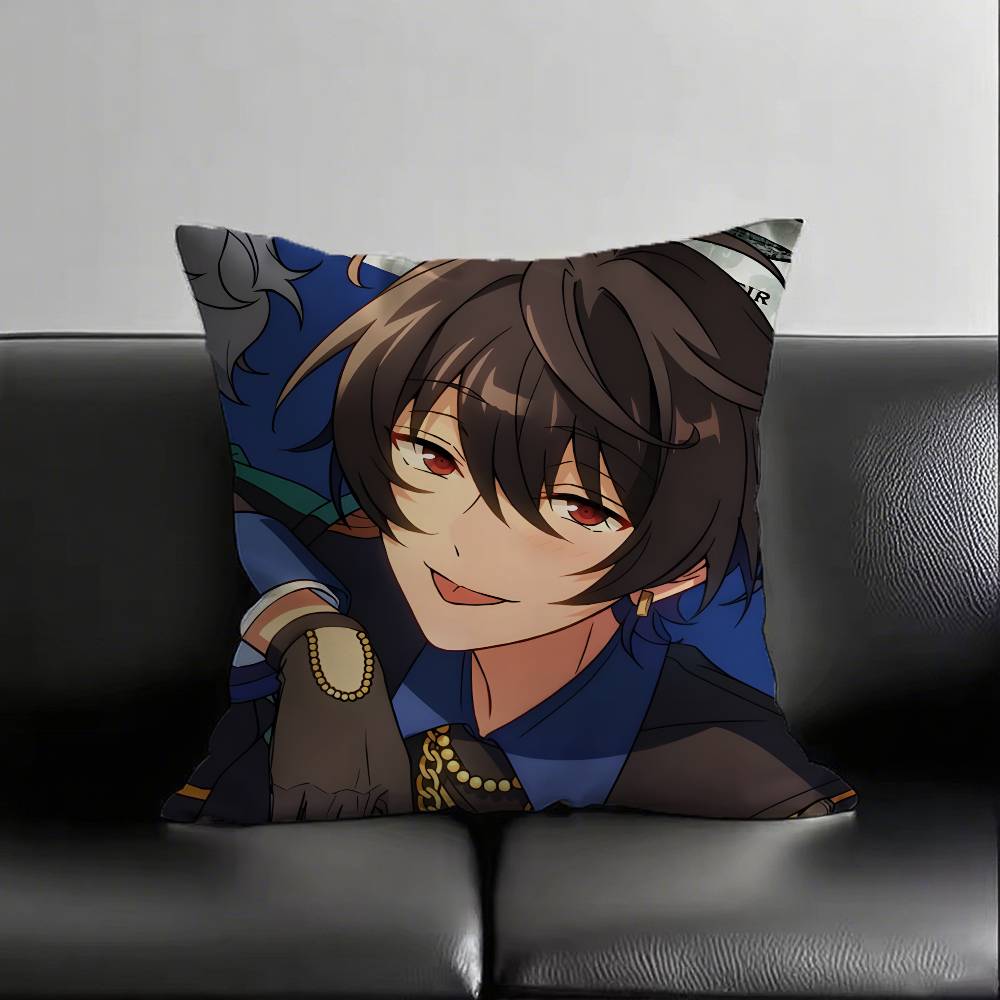 1pc Ritsu Sakuma Pillow Case Fashion Square Pillowcase Bedroom Sofa Room Ins Decoration Leisure