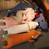 100cm 120cm Kawaii Fuchs Hai Hase Bär Plüschtier Kissen Weiches Kuscheltier Kissen Schlafkissen Geschenk für Kinder
