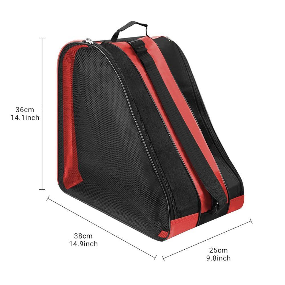 Adjustable Straps Roller Skate Bag Large Capacity Roller Skate Backpack Ice Skate Case