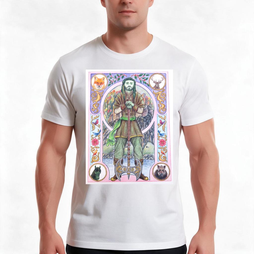 The Green Knight TShirt Summer Casual Cotton Tee Oversized Streetwear Tops Vintage Graphic Print Loose Fit Short Sleeve