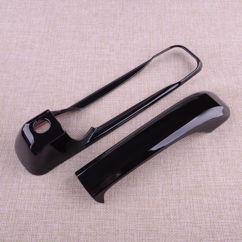 Car Exterior Front Rear Left Right Door Handle Cover Trim Set Fit for Dodge Ram 1500 2500 3500 Jeep Grand Cherokee Glossy Black
