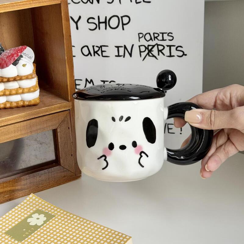 Ceramic Mug with Lid and Spoon