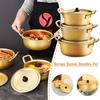 Aluminum Soup Hot Pot Gold Noodle Cooking Pot Commercial Ramen Noodle Pot  Kitchen Cookware