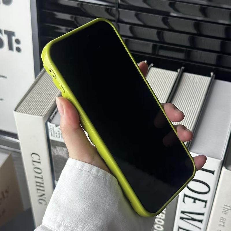 Fashion Green Pearl Round Bead Hollow Out Phone Case For iPhone 17 Air 16 15 13 14 Pro Max Soft TPU Heat Dissipation Back Cover