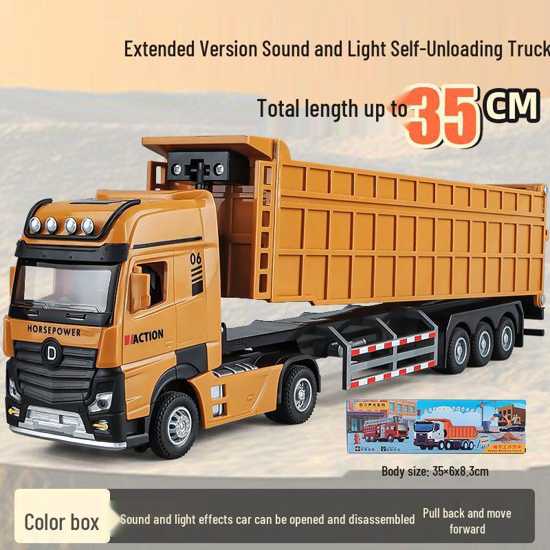 

Гигантская модель самосвала из сплава, полуприцеп для мальчиков