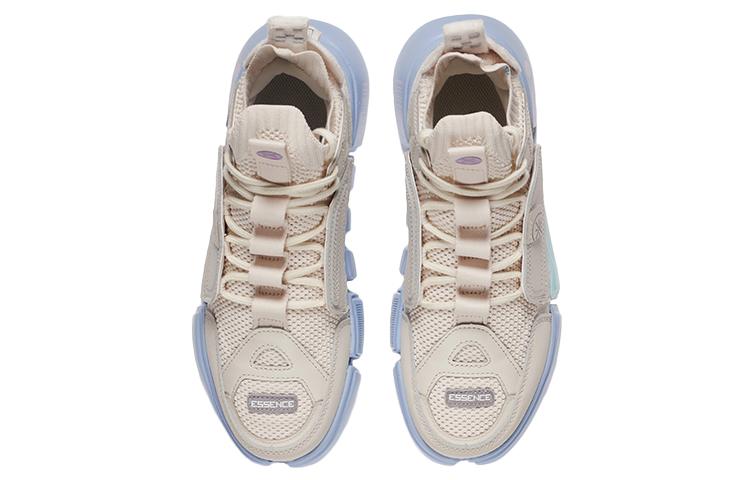 Women's Sneakers Li-Ning Essence 2 ACE Vintage Basketball Shoes Women's Mid-top Pearl White/Snow Gray
