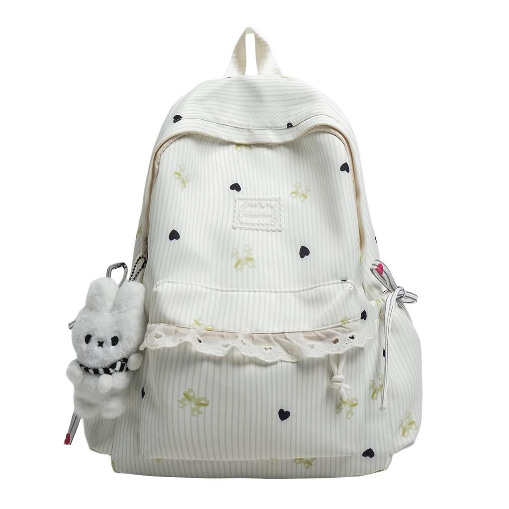 Schoolbag Cute Junior High School Student Backpack Japanese Versatile Lightweight Backpack Women's Casual Fashion Large Capacity Girls School Bag