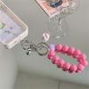 Y2k Korean Cute Love Heart Beaded Colorful Phone Bracelet For iPhone Accessories Anti-Lost Chain Lanyard Hanging Cord Sweet Gift