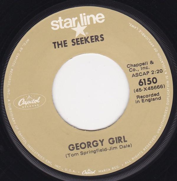 

7inch Record SEEKERS - Georgy Girl 6150 Capitol Records Non Japan Pop Used