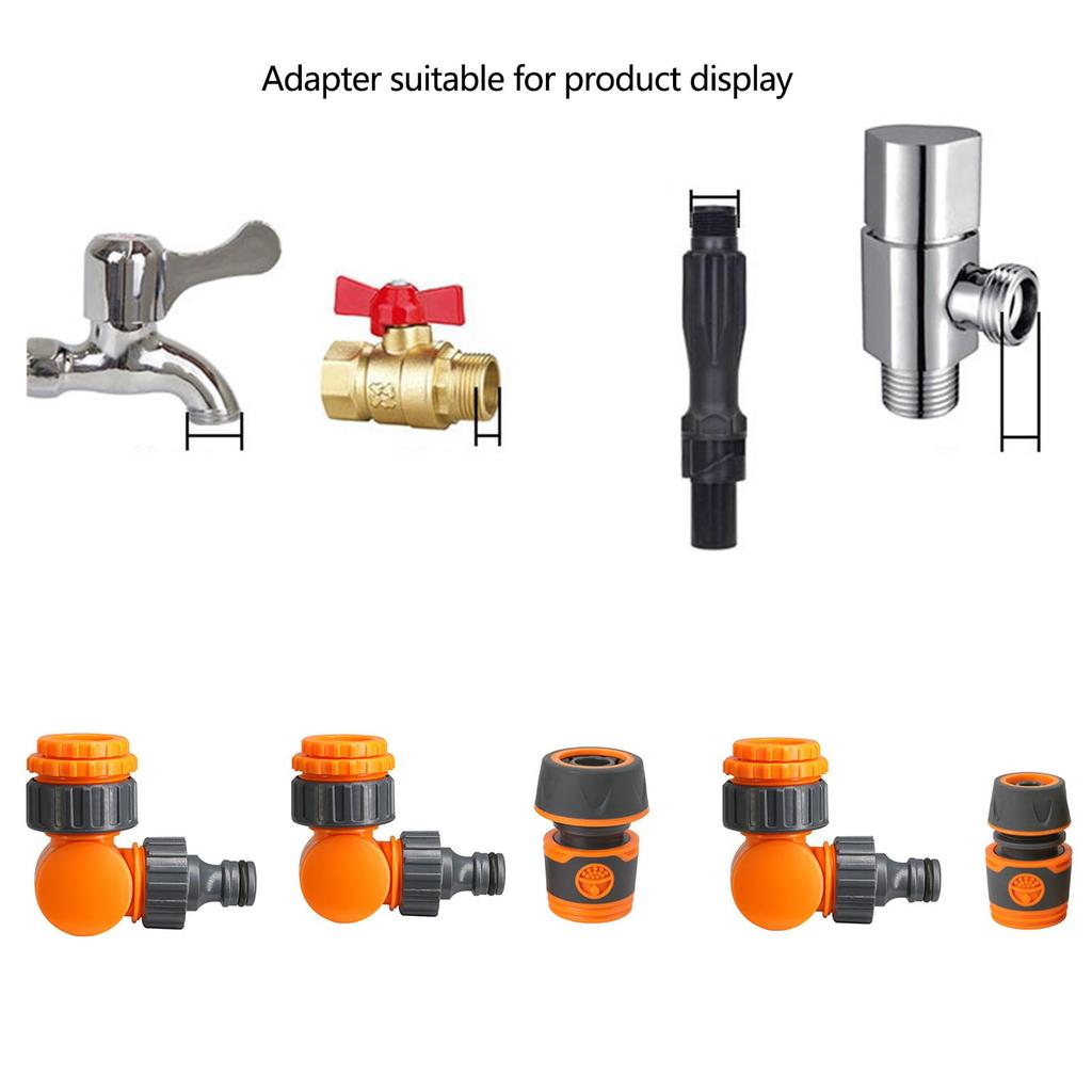 Garden Hose Connector Faucet Adapter For 1/2 Inch Hose Reel Cart Plastic Click-lock Quick ConnectionFor Watering Irrigation