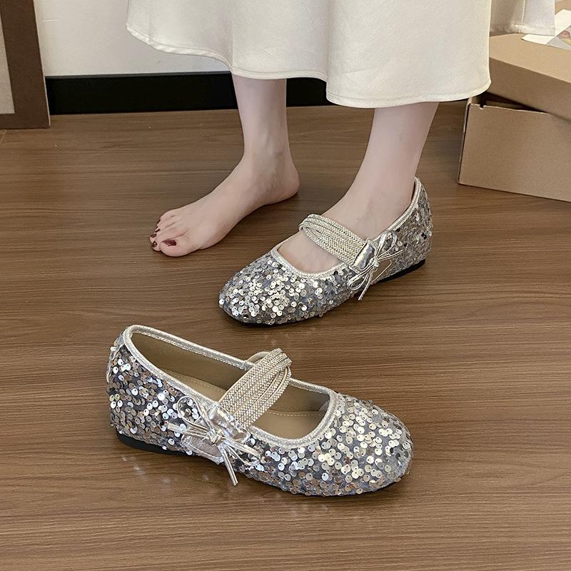French small fragrant style Mary Jane inner height-increasing shoes children's 2025 new popular autumn versatile single shoes with skirts