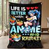 Jungle Cartoon Animals Theme blanket Lightweight Warm Flannel Blanket Decorative Throw Blanket for Home Decoration