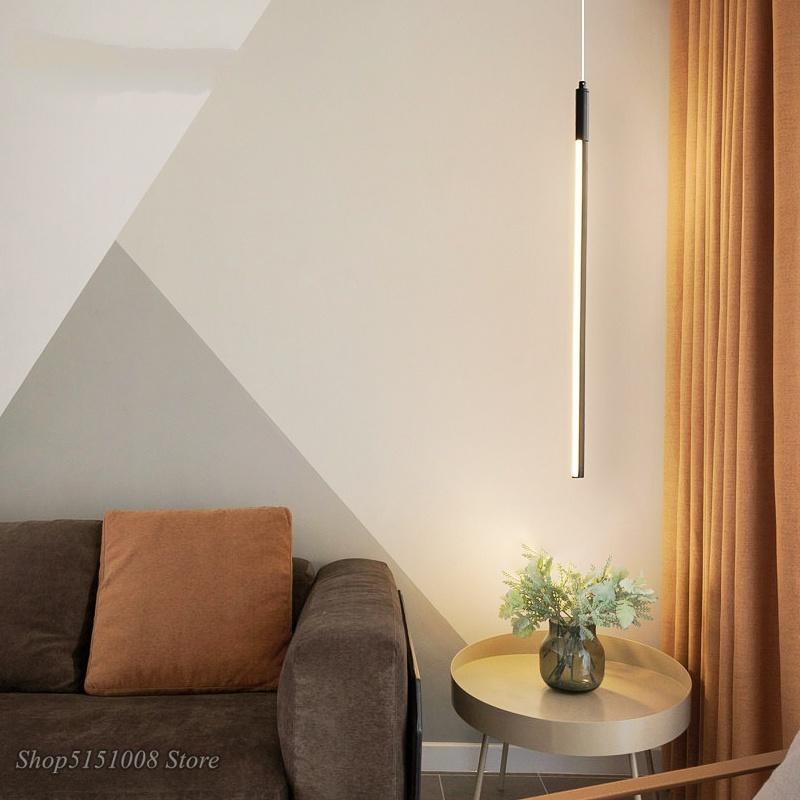 Nordic Minimalist LED Floor Lamps Living Room Led Aluminum Vertical Table Lamp Creative Wall Lamps Hanging Lamps Decor Luminaria