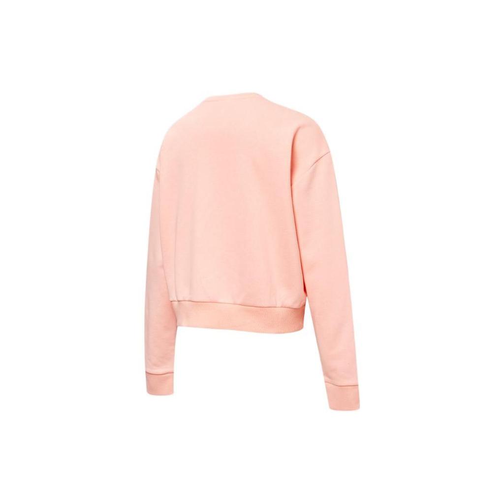 Puma Printed Big Logo Crew Neck Sweatshirt Women Tops Pink 845607-26