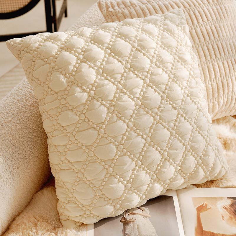 30x50/45x45CM Cute Sheep Throw Pillow Cover Simple Brown Cartoon Stamping Waist Cushion Cover Decor Home Decorative Pillowcase