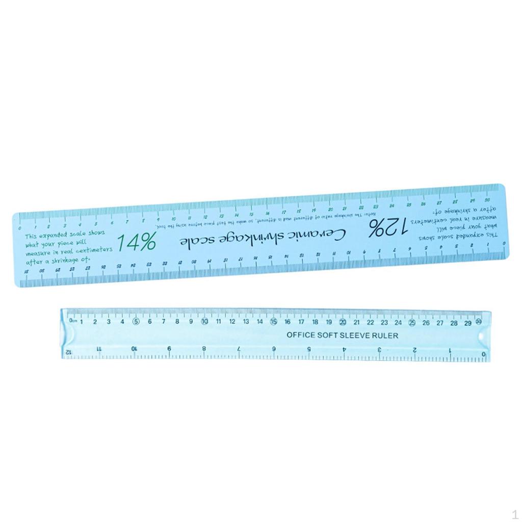 Ceramic Shrinkage Ratio Ruler Measuring with Standard Design Tools Straight