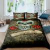 Sugar Skull Bedding Sets King Beauty Kiss Skull Duvet Cover Bed Set Bohemian Print Black Bedclothes Queen Size Bedline