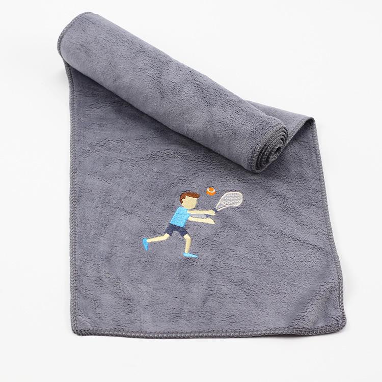 30x100cm Microfiber Embroidery towel Gym Yoga Exercise Swimming Fitness Fast Drying Towel Beach Running  Sports Towel