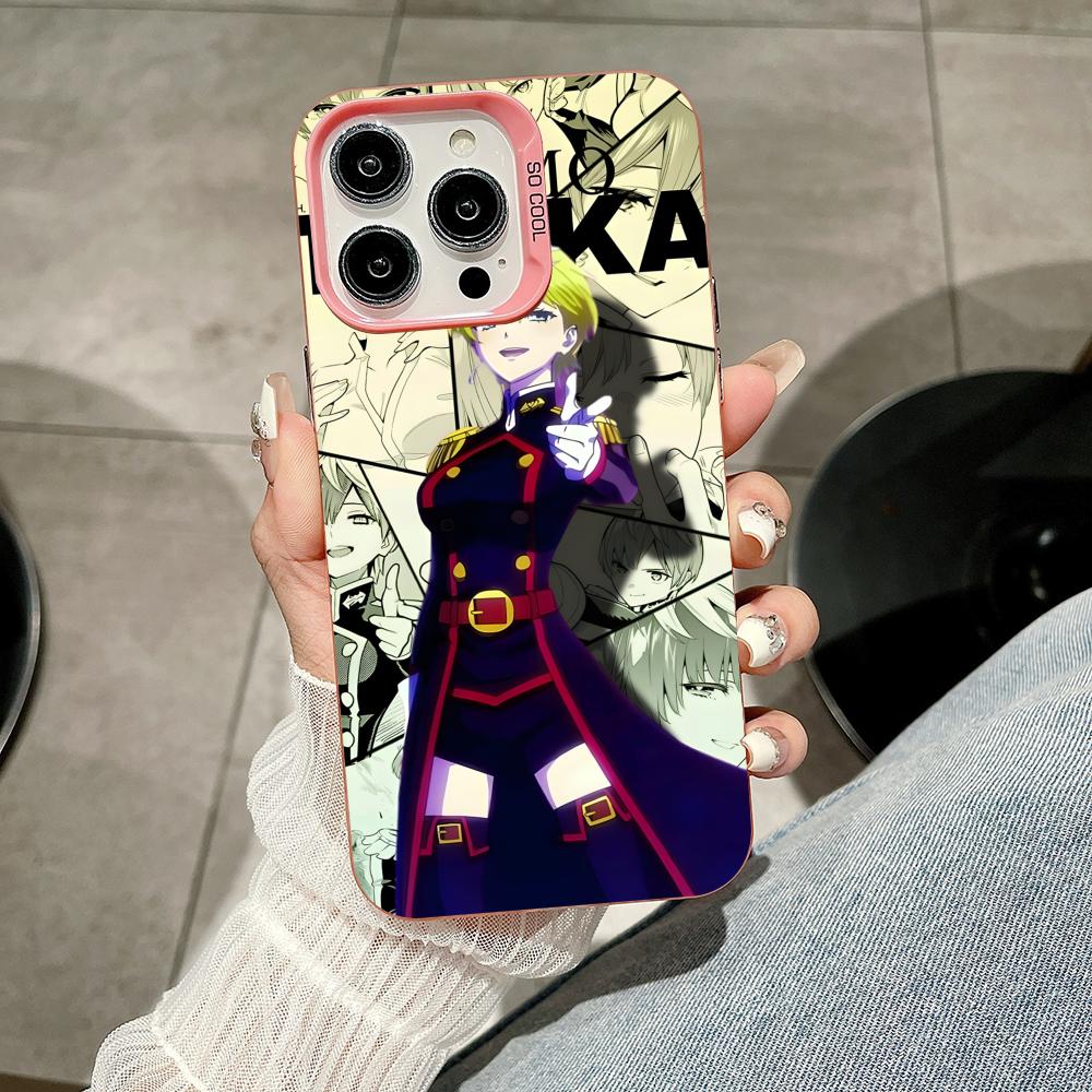 Mato seihei no slave Tenka Izumo Rosa Transluzente Handyhülle für iPhone 17 16 15 14 13 12 11 X XR XS Air Pro Max Plus