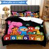 3-teiliges Pocoyo's Buntes Abenteuer Bettwäsche-Set 2D-Druck (Enthält 1 Bettbezug + 2 Kissenbezüge Ohne Füllung), Schlafzimmerdekoration, Ventilatorgeschenk