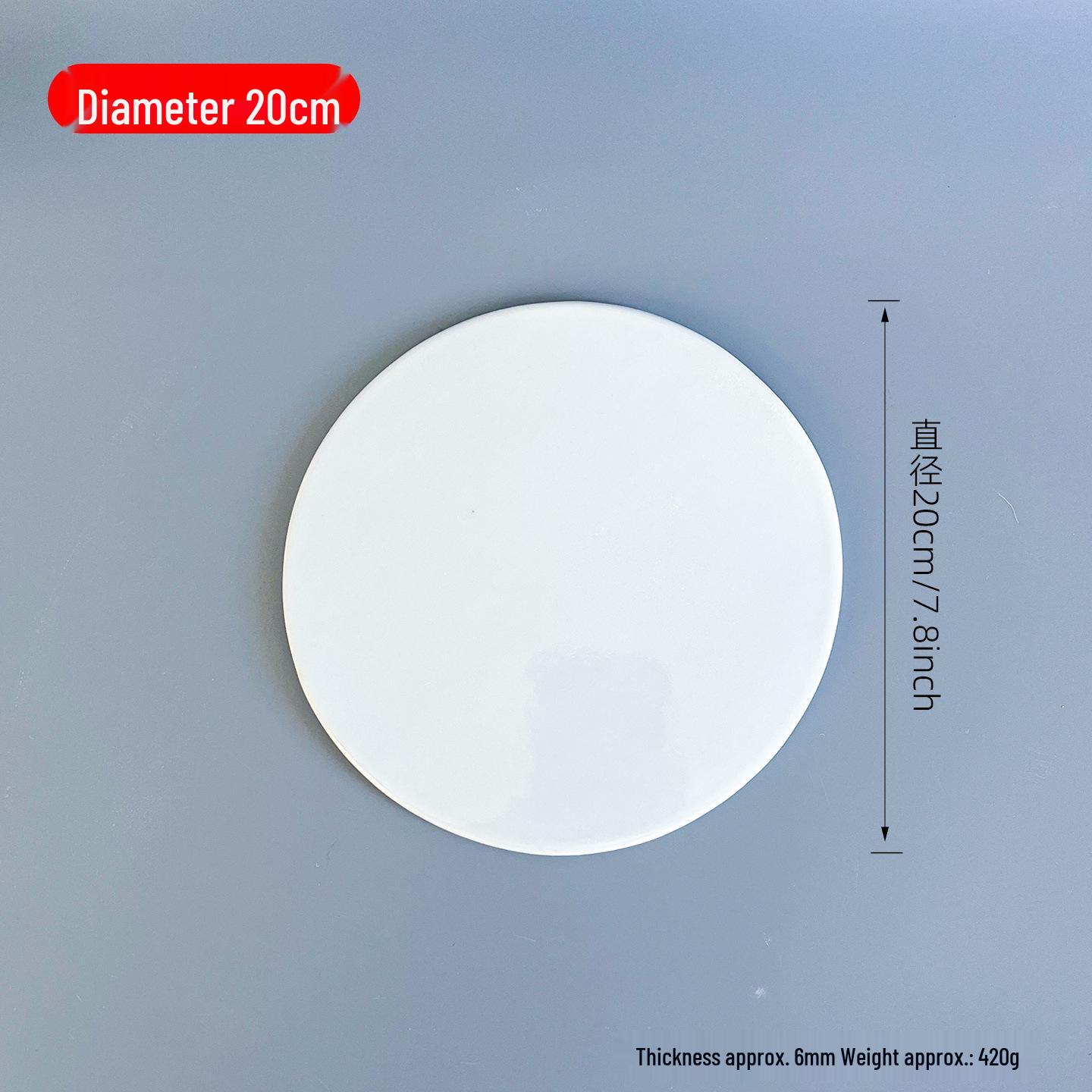 Handmade Famille Rose Porcelain Plate - Overglaze Painting, High Temp, White Body