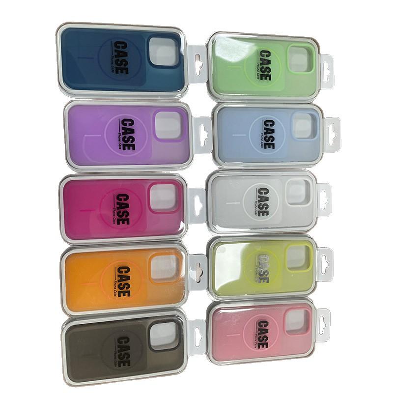 ins cream wind fake magnetic silicone mobile phone case is suitable for iPhone11-11 full series anti-skid and anti-drop protective case
