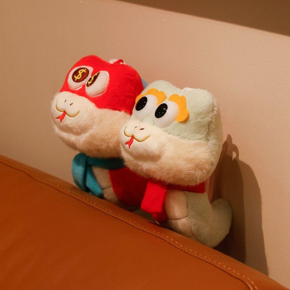 Multi Purpose Mascot Snake Keychain Comfortable Key Pendant Doll Snake Plush Doll  2025 New Year