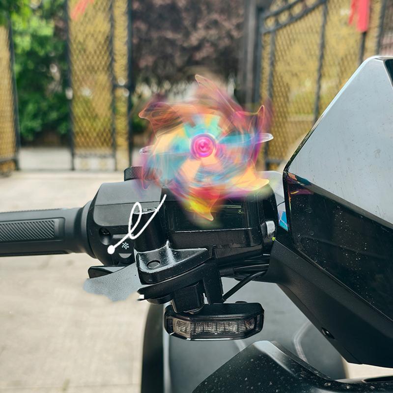 Exterior Car Decorations Car Wind Powered Colorful Light Airplane Shape Wind Powered LED Light For Trucks Vehicles Motorcycle