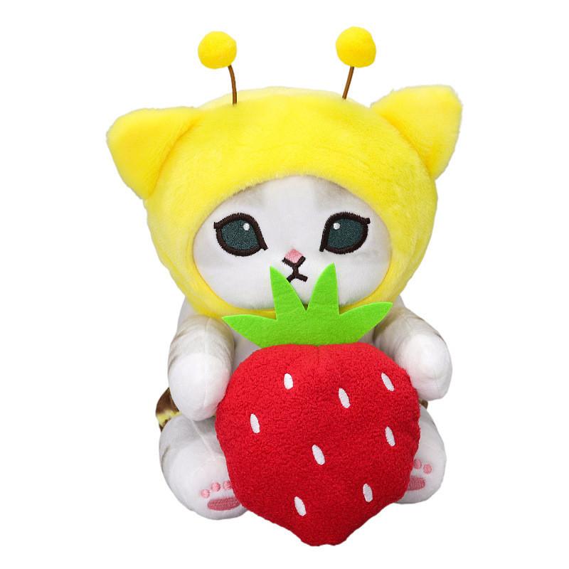 Adorable Japanese Bee Cat Plushie Soft Cartoon Animal Toy Perfect Gifts