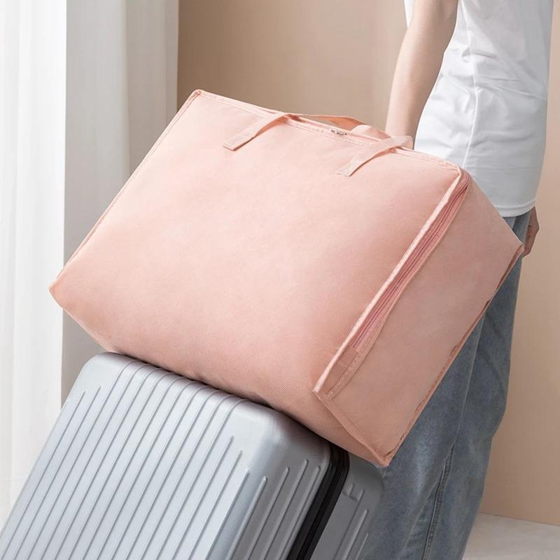 Bedroom Quilt Storage Bag Non-woven Large Capacity Quilt Organizer Storage Sundries Clothes Organizer Moving Luggage Packing Bag
