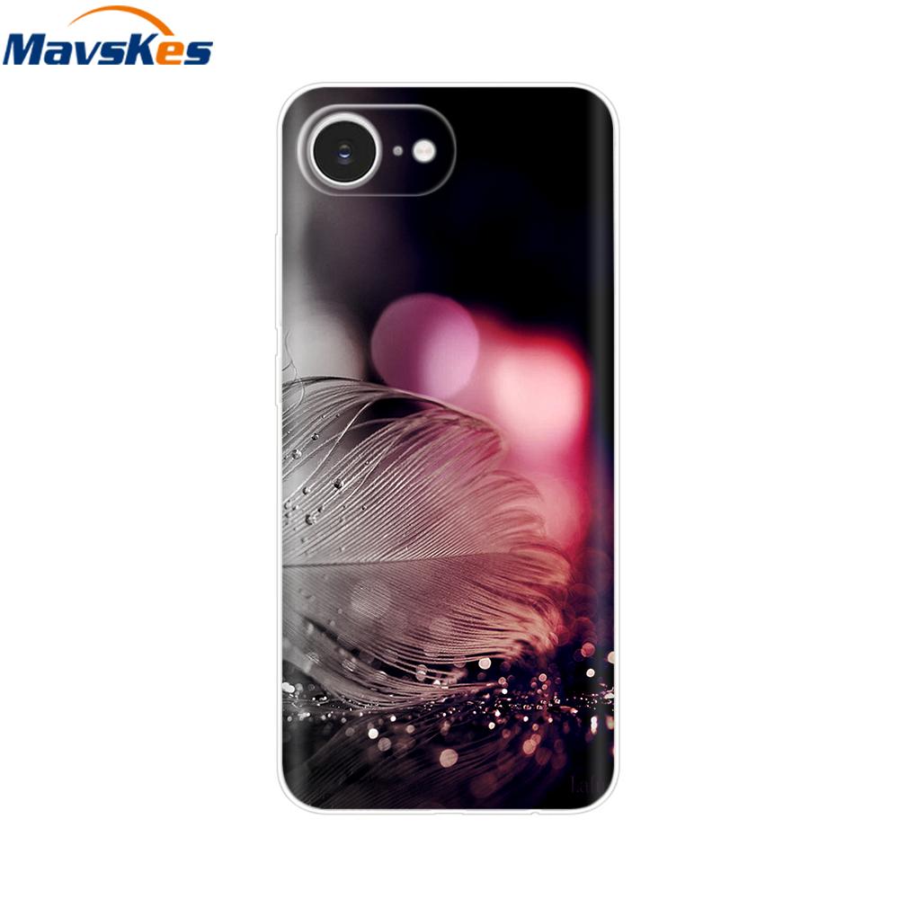 For iPhone 16e Case For Apple iPhone 16e Case Luxury Clear Painted Cover Case For iPhone 16e 16 E Coque Protective Cover Fundas