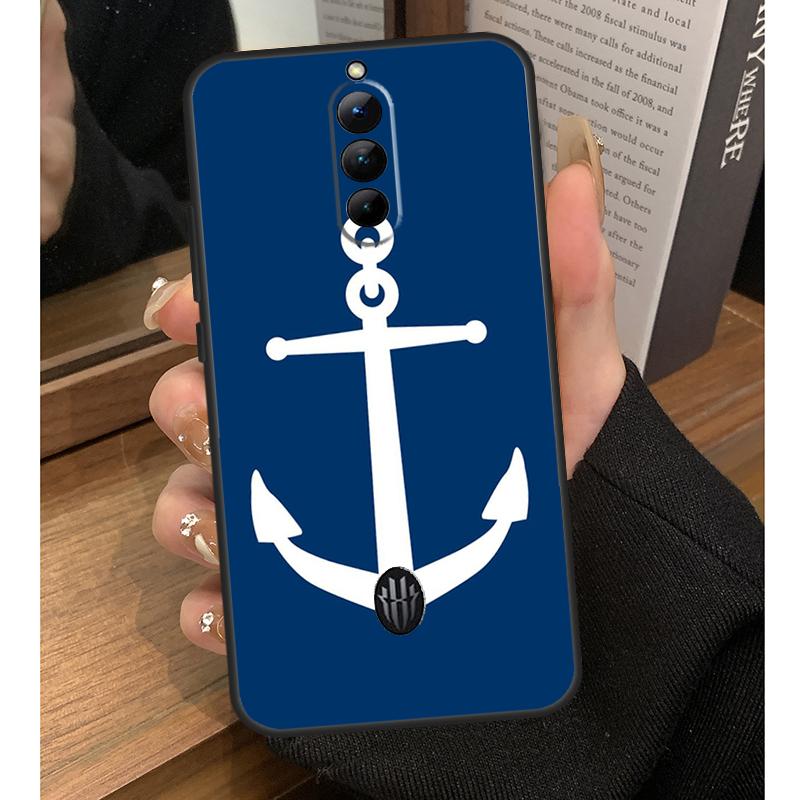 Nautical Anchor Boat Sea Case For Nubia Red Magic 6S 7S Pro 6 7 8 9 10 Pro 5G 6R RedMagic 8S 9S 8 9 10 Pro Plus Coque