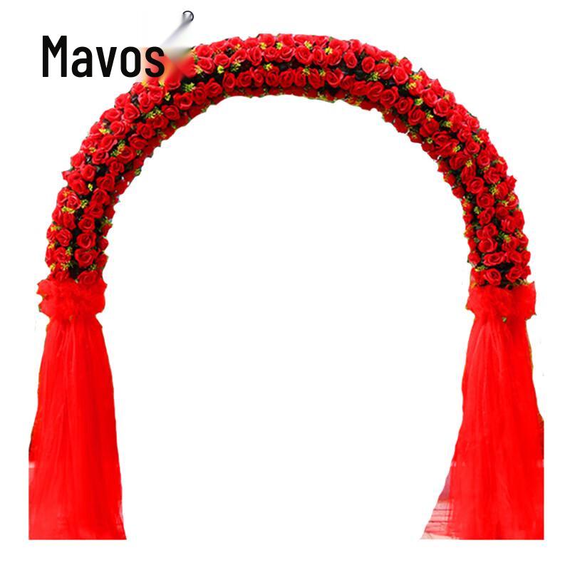 Mawosi Silk Flower Wedding Arch with Aisle Guides