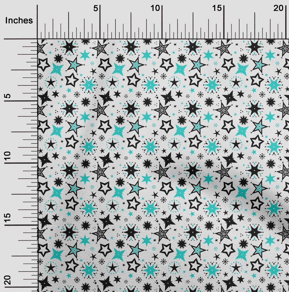 oneOone Cotton Flex Green Fabric Merry Christmas Quilting Supplies Print Sewing Fabric By The Yard 40 Inch