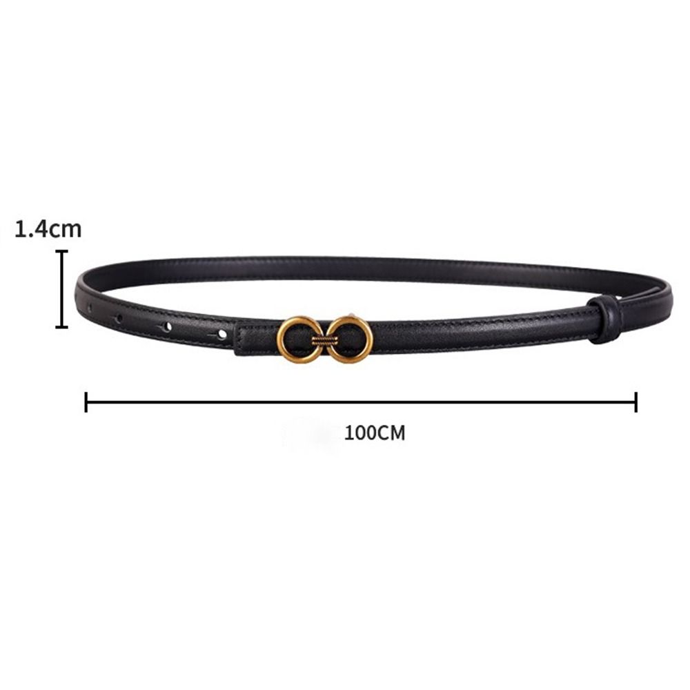 Styling Accessories Casual Geometric Belt PU Leather Thin Waistband High Quality Waist Seal