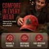 56-60cm Adjustable Distressed Christmas Baseball Cap Polyester Retro Santa Claus Hat  Adults