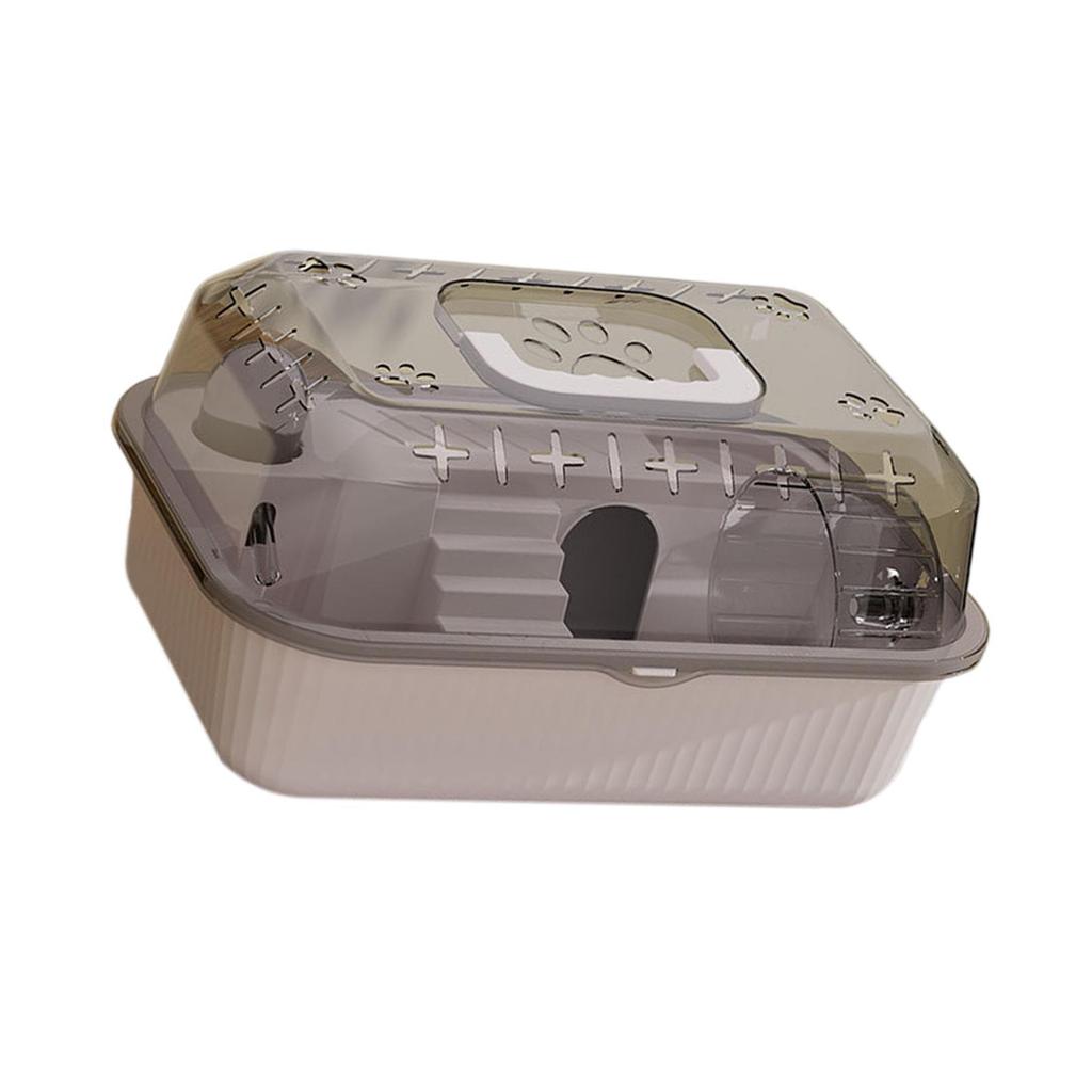 Travel Transparent Hamster House Hamster Carry Case Cage Ventilation Portable Hamster Cage for Guinea Pigs Rats Small Animals
