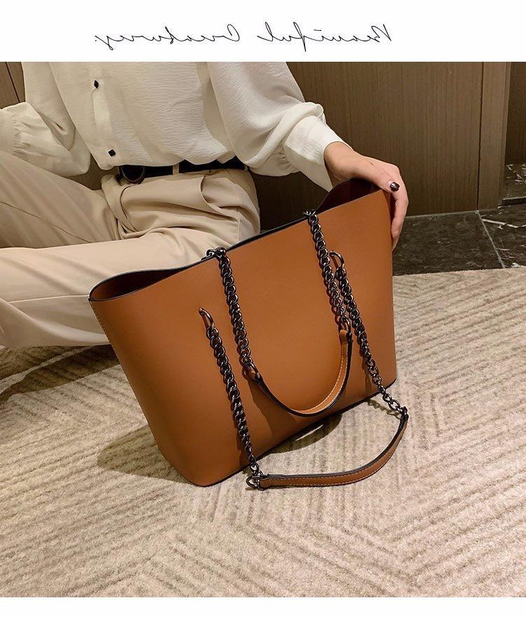 Wave Bag, Foreign Soft Leather Large-capacity Bag 2025 Women's Personalized Tote Bag Chain Portable Shoulder Bag