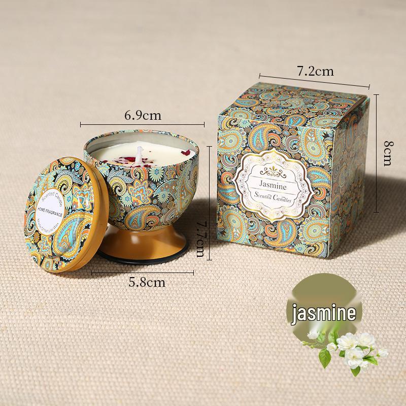 Soy Wax Smokeless Candle in Tin Can - Indoor Aroma Gift